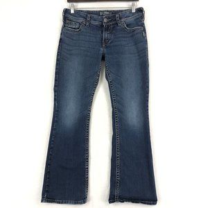 Silver Jeans Women's Size 30 x 30 Suki Surplus Blue Denim Zip Fly Bootcut Jeans